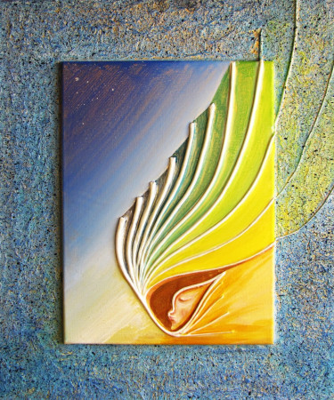 Beata fanciullezza.   (polim. su tela mis. cm. 50x60)  2024